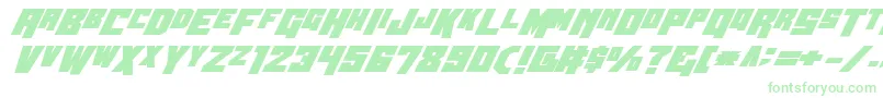 Wbv5bold-Schriftart – Grüne Schriften auf weißem Hintergrund