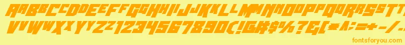 En savoir plus sur la police Wbv5bold Police Wbv5bold – polices orange sur fond jaune