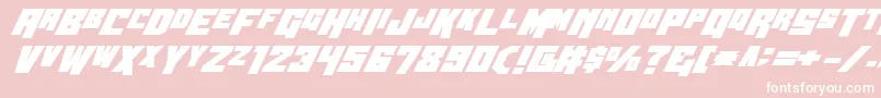 フォントWbv5bold – ピンクの背景に白い文字