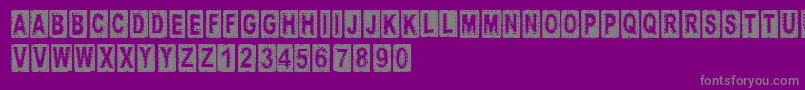Шрифт CftissusRegular – серые шрифты на фиолетовом фоне