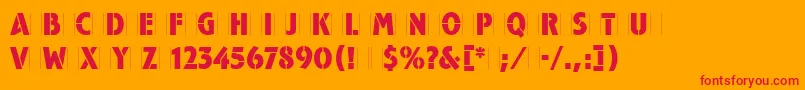 Подробнее о шрифте CampaignLetPlain.1.0 Шрифт CampaignLetPlain.1.0 – красные шрифты на оранжевом фоне