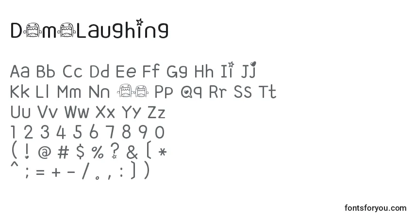 Шрифт DomoLaughing – алфавит, цифры, специальные символы