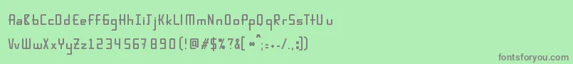 Karpow Font – Gray Fonts on Green Background