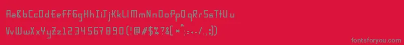 Karpow Font – Gray Fonts on Red Background