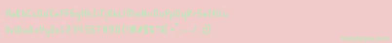 Karpow Font – Green Fonts on Pink Background