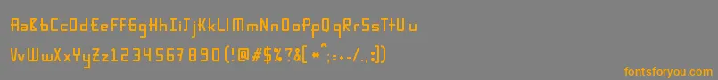 Karpow Font – Orange Fonts on Gray Background