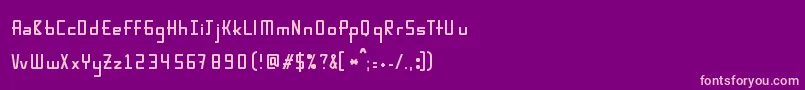 Karpow Font – Pink Fonts on Purple Background