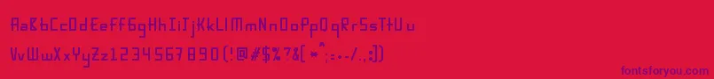 Karpow Font – Purple Fonts on Red Background