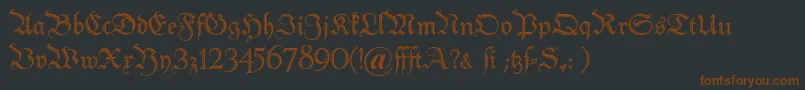 Peter Font – Brown Fonts on Black Background