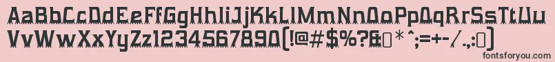 GumtuckeyRegular Font – Black Fonts on Pink Background