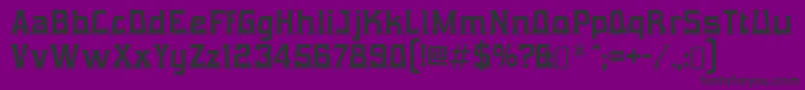 GumtuckeyRegular Font – Black Fonts on Purple Background