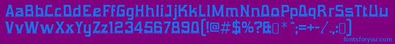 En savoir plus sur la police GumtuckeyRegular Police GumtuckeyRegular – polices bleues sur fond violet