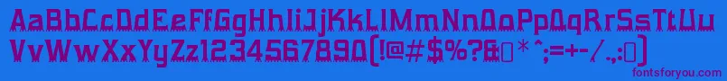More about GumtuckeyRegular Font GumtuckeyRegular Font – Purple Fonts on Blue Background