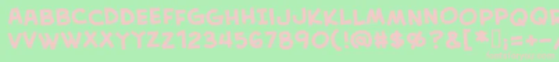 fuente CreativeblockBbBold – Fuentes Rosadas Sobre Fondo Verde