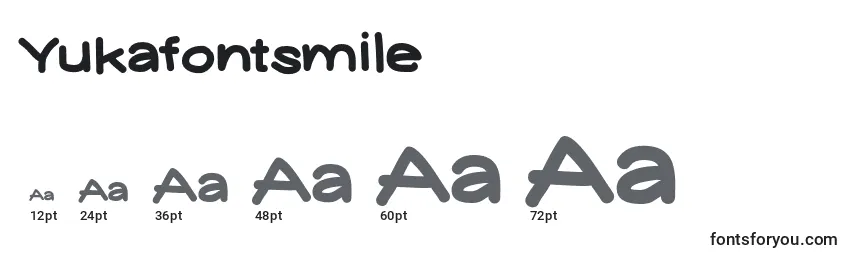 Yukafontsmile Font Sizes