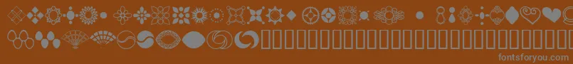 Шрифт JewelersKit2 – серые шрифты на коричневом фоне