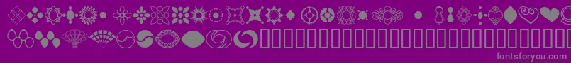 JewelersKit2 Font – Gray Fonts on Purple Background