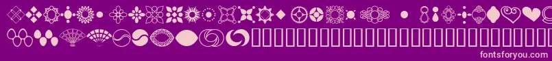 JewelersKit2 Font – Pink Fonts on Purple Background