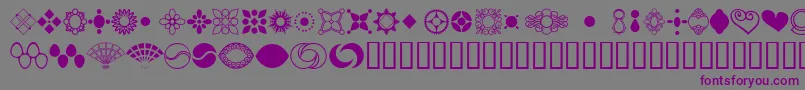JewelersKit2 Font – Purple Fonts on Gray Background