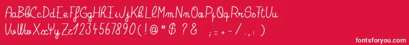 Breakthesilence Font – White Fonts on Red Background
