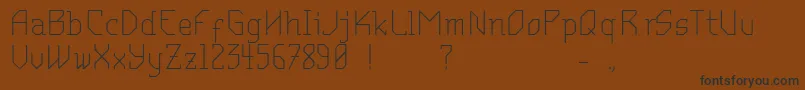 MantodeaDruck Font – Black Fonts on Brown Background