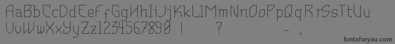 Шрифт MantodeaDruck – чёрные шрифты на сером фоне