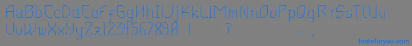 MantodeaDruck Font – Blue Fonts on Gray Background