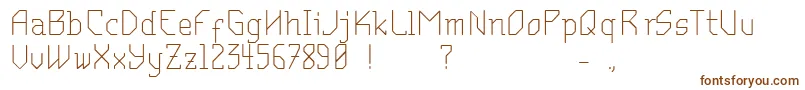 Шрифт MantodeaDruck – коричневые шрифты на белом фоне