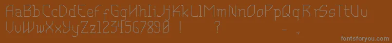 MantodeaDruck Font – Gray Fonts on Brown Background