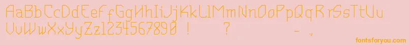 MantodeaDruck Font – Orange Fonts on Pink Background