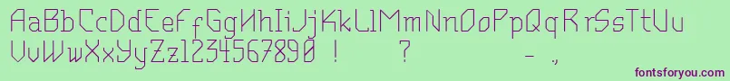 MantodeaDruck Font – Purple Fonts on Green Background