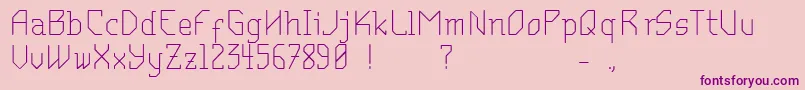 MantodeaDruck Font – Purple Fonts on Pink Background