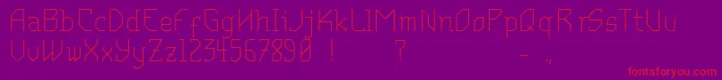 MantodeaDruck Font – Red Fonts on Purple Background