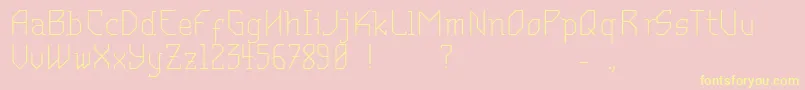 MantodeaDruck Font – Yellow Fonts on Pink Background