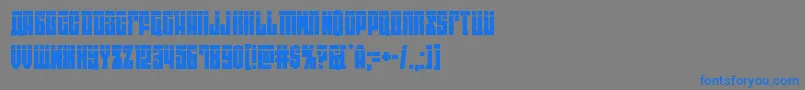 Eastwestlaser Font – Blue Fonts on Gray Background