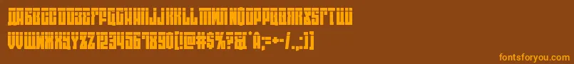 Eastwestlaser Font – Orange Fonts on Brown Background