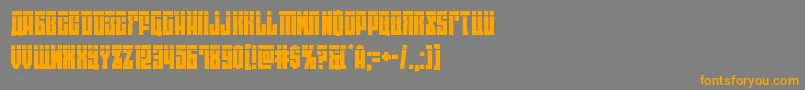 Eastwestlaser Font – Orange Fonts on Gray Background