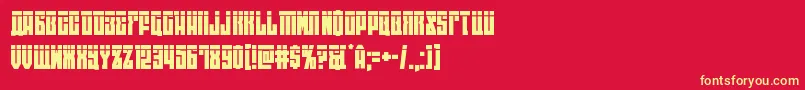 Eastwestlaser Font – Yellow Fonts on Red Background