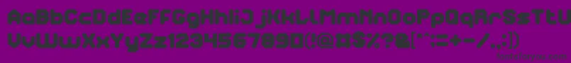 TheBrain Font – Black Fonts on Purple Background