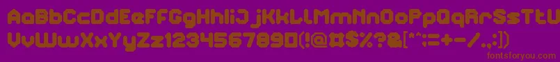 TheBrain Font – Brown Fonts on Purple Background