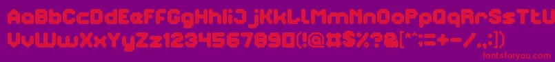 TheBrain Font – Red Fonts on Purple Background