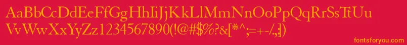 More about Tiascossk Font Tiascossk Font – Orange Fonts on Red Background