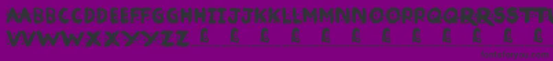 BrokenInk Font – Black Fonts on Purple Background