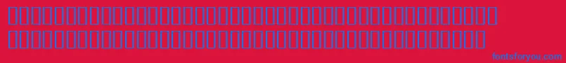 Czcionka BulmerMtRegularExpertItalic – niebieskie czcionki na czerwonym tle
