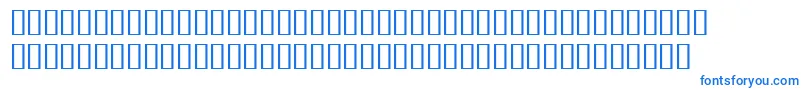 BulmerMtRegularExpertItalic-fontti – siniset fontit valkoisella taustalla