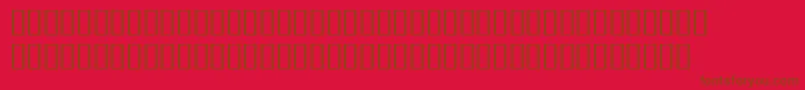 フォントBulmerMtRegularExpertItalic – 赤い背景に茶色の文字