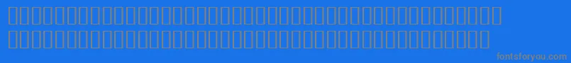 フォントBulmerMtRegularExpertItalic – 青い背景に灰色の文字