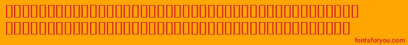 BulmerMtRegularExpertItalic Font – Red Fonts on Orange Background