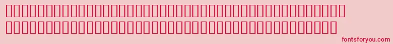 フォントBulmerMtRegularExpertItalic – ピンクの背景に赤い文字