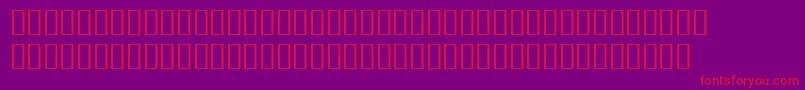 フォントBulmerMtRegularExpertItalic – 紫の背景に赤い文字